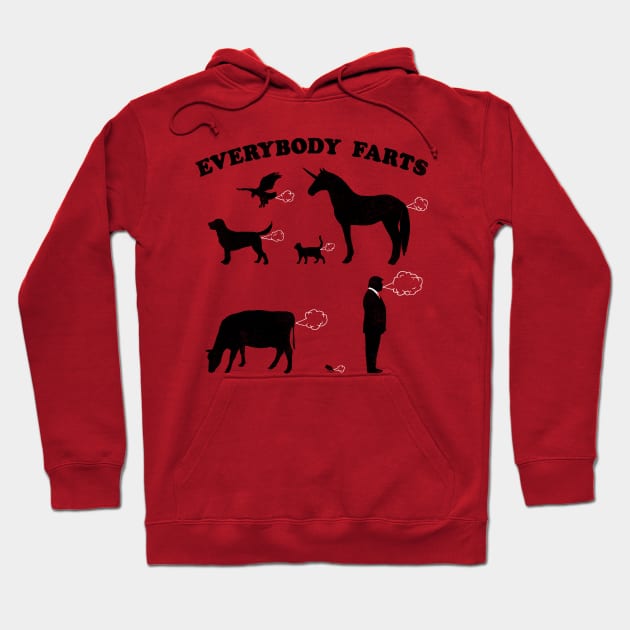 Everybody Farts Hoodie by Hillary White Rabbit